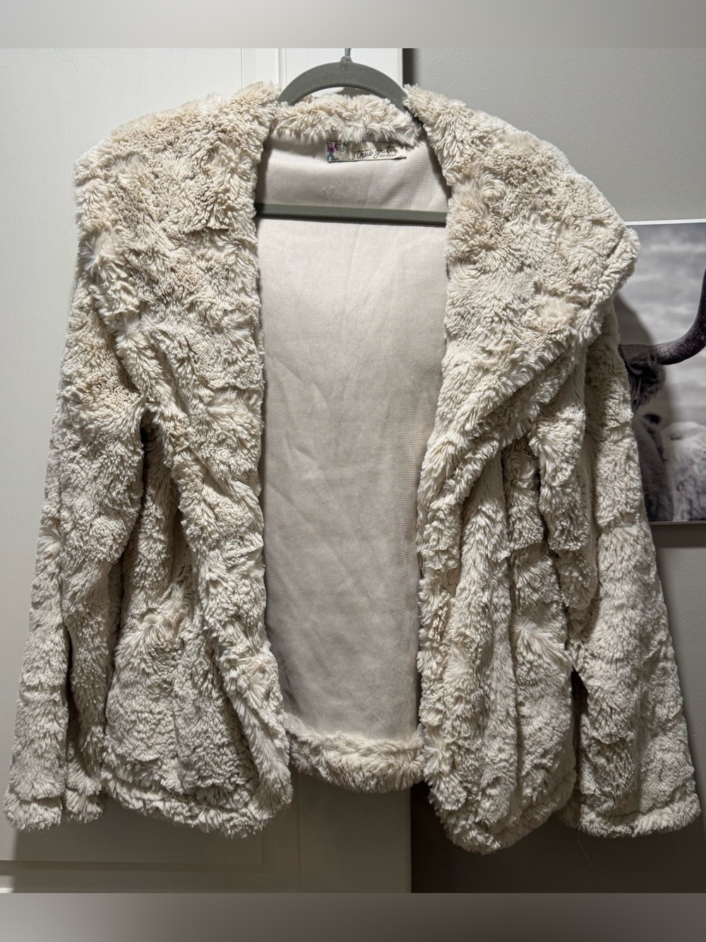 True grit faux fur coat